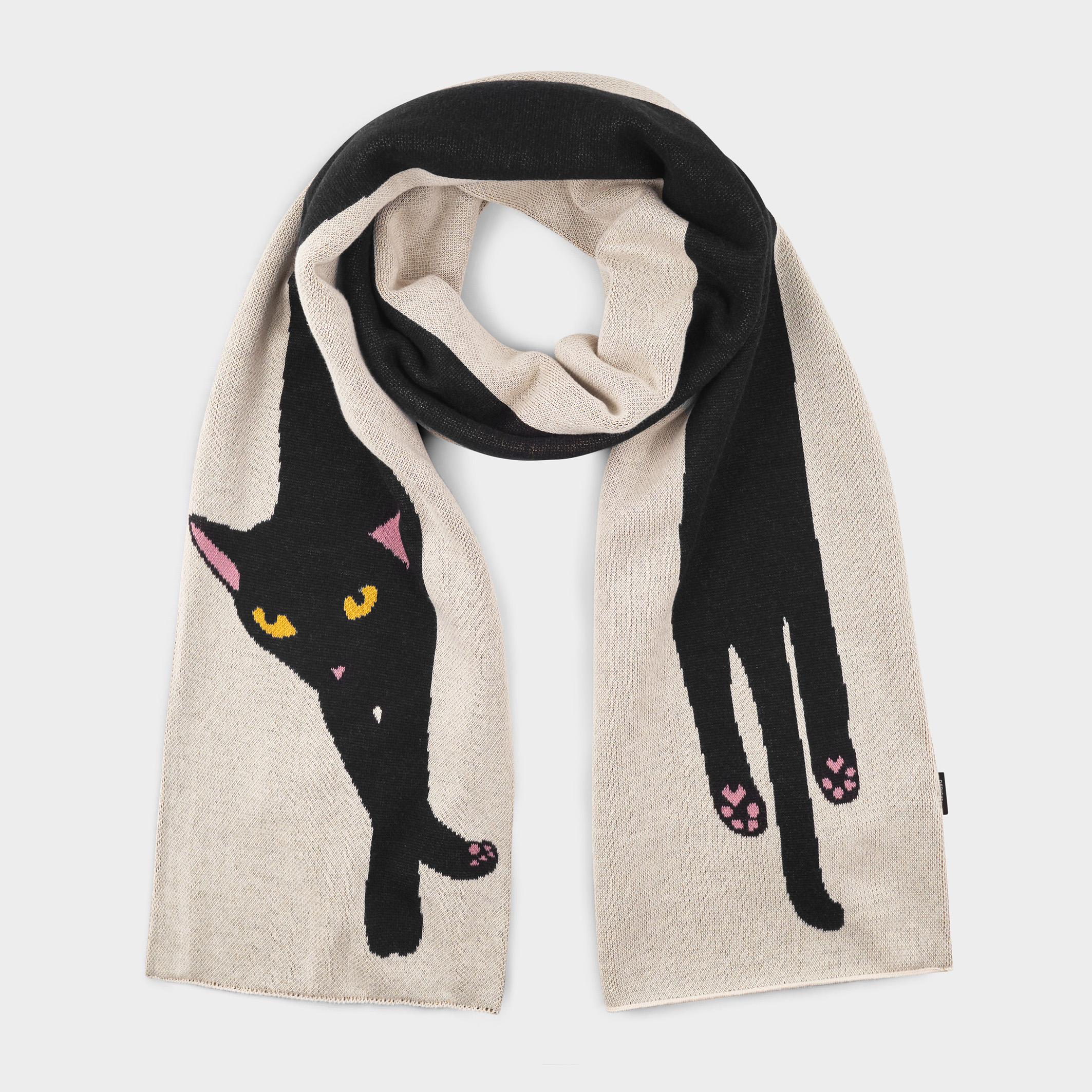 Dedicated Rossberga Long Cat Scarf Vanilla White Schal weiß